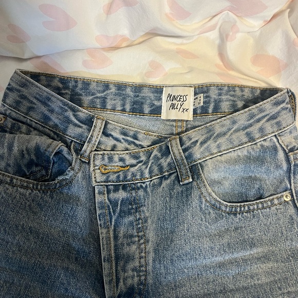 PRINCESS POLLY asymmetrical straight leg jeans - Picture 5 of 6